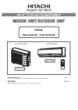 Preview for 1 page of Hitachi RAC-E24CAK Instruction Manual