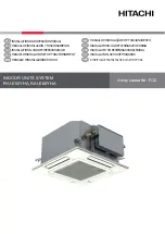 Hitachi RAC-E50YHA Installation And Operation Manual preview