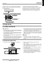 Предварительный просмотр 24 страницы Hitachi RAC-E50YHA Installation And Operation Manual