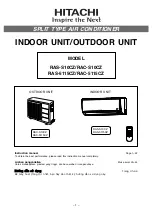 Hitachi RAC-ME09HX1 Instruction Manual preview