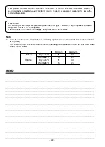 Предварительный просмотр 22 страницы Hitachi RAC-ME09HX1 Instruction Manual