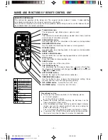 Предварительный просмотр 6 страницы Hitachi RAC-S10CYK Instruction Manual