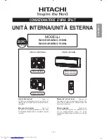 Предварительный просмотр 17 страницы Hitachi RAC-S10HA Instruction Manual