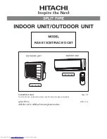 Hitachi RAC-S13CBT Instruction Manual предпросмотр