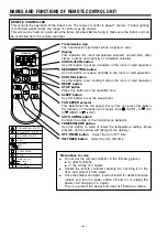 Предварительный просмотр 6 страницы Hitachi RAC-S18CXK Instruction Manual