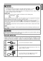 Предварительный просмотр 19 страницы Hitachi RAC-S18CXK Instruction Manual