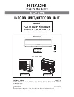 Hitachi RAC-S18CZT Instruction Manual preview