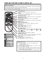 Предварительный просмотр 6 страницы Hitachi RAC-S18CZT Instruction Manual