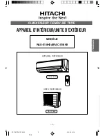 Предварительный просмотр 9 страницы Hitachi RAC-S18H2 User Manual