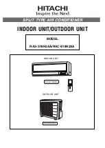 Предварительный просмотр 1 страницы Hitachi RAC-S18H2AA User Manual