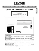 Предварительный просмотр 27 страницы Hitachi RAC-S33H2 User Instructions