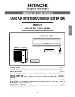 Предварительный просмотр 53 страницы Hitachi RAC-S33H2 User Instructions