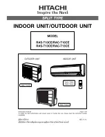 Hitachi RAC-T10CE User Manual preview