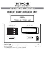 Hitachi RAC-X10CZ Instruction Manual предпросмотр