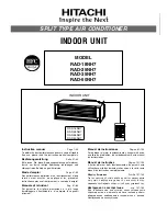 Hitachi RAD-18NH7 Instruction Manual preview