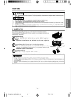 Предварительный просмотр 37 страницы Hitachi RAD-18NH7A Instruction Manual