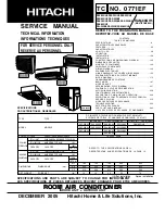 Preview for 1 page of Hitachi RAD-25NH5 Service Manual