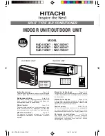 Hitachi RAD-50DH7 / RAC-50DH7 Instruction Manual preview