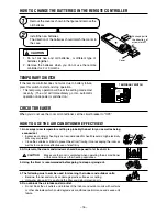 Предварительный просмотр 16 страницы Hitachi RAF-25NH5 Instruction Manual