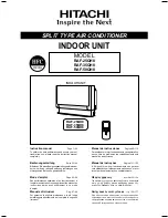 Hitachi RAF-25QH8 Instruction Manual предпросмотр