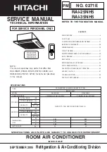 Предварительный просмотр 1 страницы Hitachi RAI-25NH5 Service Manual