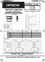 Hitachi RAK-15QPC Service Manual preview