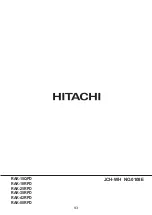 Предварительный просмотр 93 страницы Hitachi RAK-15QPD Service Manual