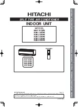 Hitachi RAK-15QPE Instruction Manual preview