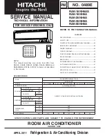 Hitachi RAK-18NH6AS Service Manual предпросмотр