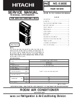 Hitachi RAM-130QH5 Service Manual preview