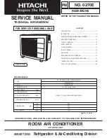 Hitachi RAM-35QH5 Service Manual предпросмотр