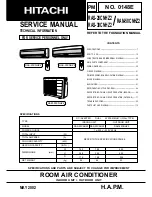 Hitachi RAM-50CNHZ2 Service Manual предпросмотр