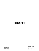 Preview for 104 page of Hitachi RAM-52QH5 Service Manual