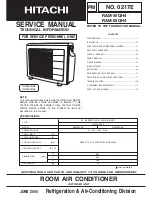 Hitachi RAM-55QH4 Service Manual preview