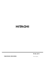 Предварительный просмотр 109 страницы Hitachi RAM-55QH4 Service Manual