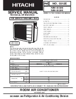 Предварительный просмотр 1 страницы Hitachi RAM-55QH5 Service Manual