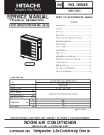 Предварительный просмотр 1 страницы Hitachi RAM-71QH5 Service Manual