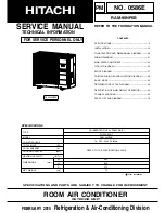 Preview for 1 page of Hitachi RAM-90NP5B Service Manual