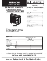 Hitachi RAM-90QH5 Service Manual preview