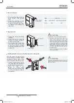 Preview for 22 page of Hitachi RAS-10HNCE Installation And Operation Manual