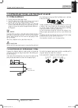 Preview for 23 page of Hitachi RAS-10HNCE Installation And Operation Manual