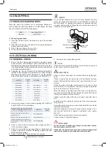 Preview for 34 page of Hitachi RAS-10HNCE Installation And Operation Manual