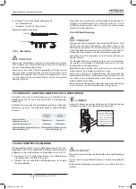 Preview for 104 page of Hitachi RAS-10HNCE Installation And Operation Manual