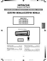 Preview for 79 page of Hitachi RAS-10NHZ4(H) Instruction Manual