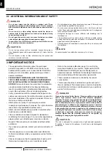 Preview for 18 page of Hitachi RAS-12-HNC Instruction Manual