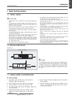 Предварительный просмотр 17 страницы Hitachi RASC-10HNPE Instruction Manual