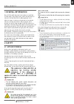 Предварительный просмотр 21 страницы Hitachi RASM-2VRE Instruction Manual