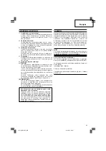 Предварительный просмотр 19 страницы Hitachi RB 14DL Handling Instructions Manual