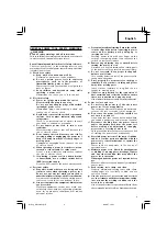 Предварительный просмотр 5 страницы Hitachi RB 14DSL Handling Instructions Manual