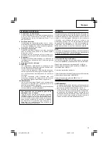 Предварительный просмотр 19 страницы Hitachi RB 14DSL Handling Instructions Manual